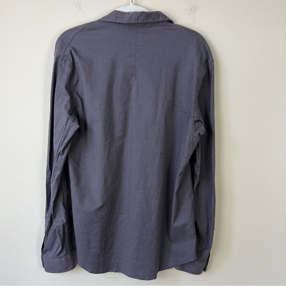 Lululemon Men’s All Down Button Down Shirt Moon Blue - Picture 5 of 7